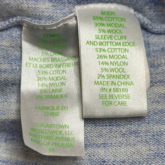 Lilly Pulitzer Jupiter Lapis Blue Space Dye Pocket Sweater Dress Size XL - EUC - Picture 4 of 4